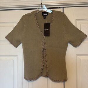 Womens short sleeve sweater